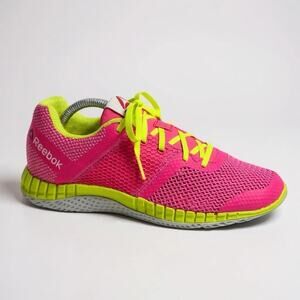 Reebok ZPrint Running Shoes AQ9669 - Pink & Yellow - Size 7